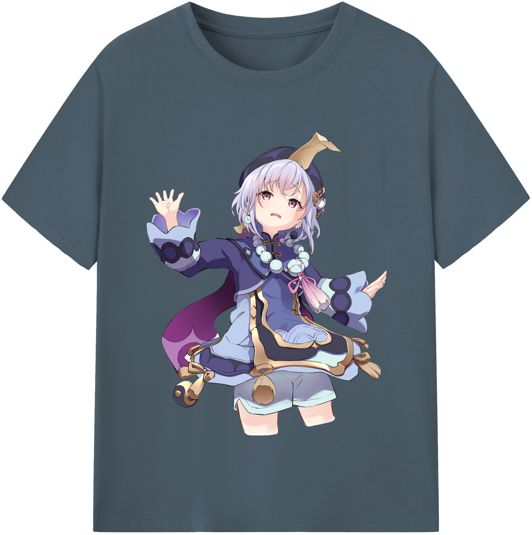 げんし神 七七 なな  genshin Nana 綿100％半袖Tシャツ（フロントプリント）